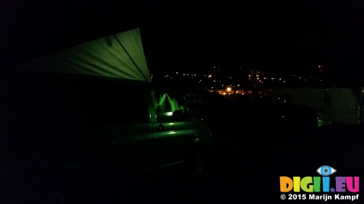 20150110_212319 Campervan at night on Bristol Campsite